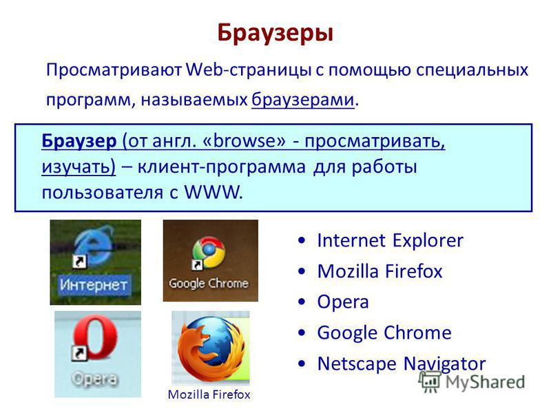 Браузеры интернета относятся к какому программному обеспечению