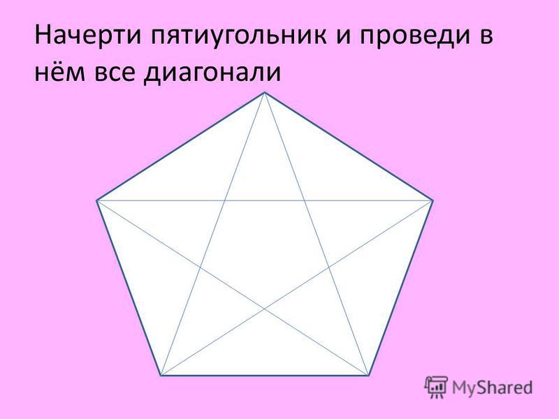 Диагонали правильного пятиугольника