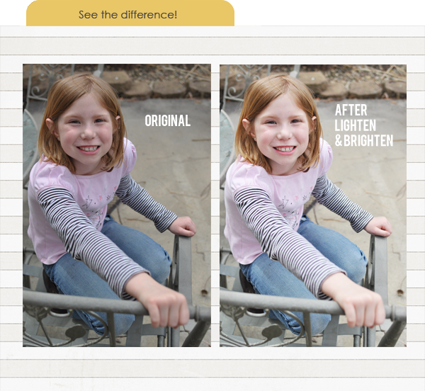 before after comparision lighten brighten photos