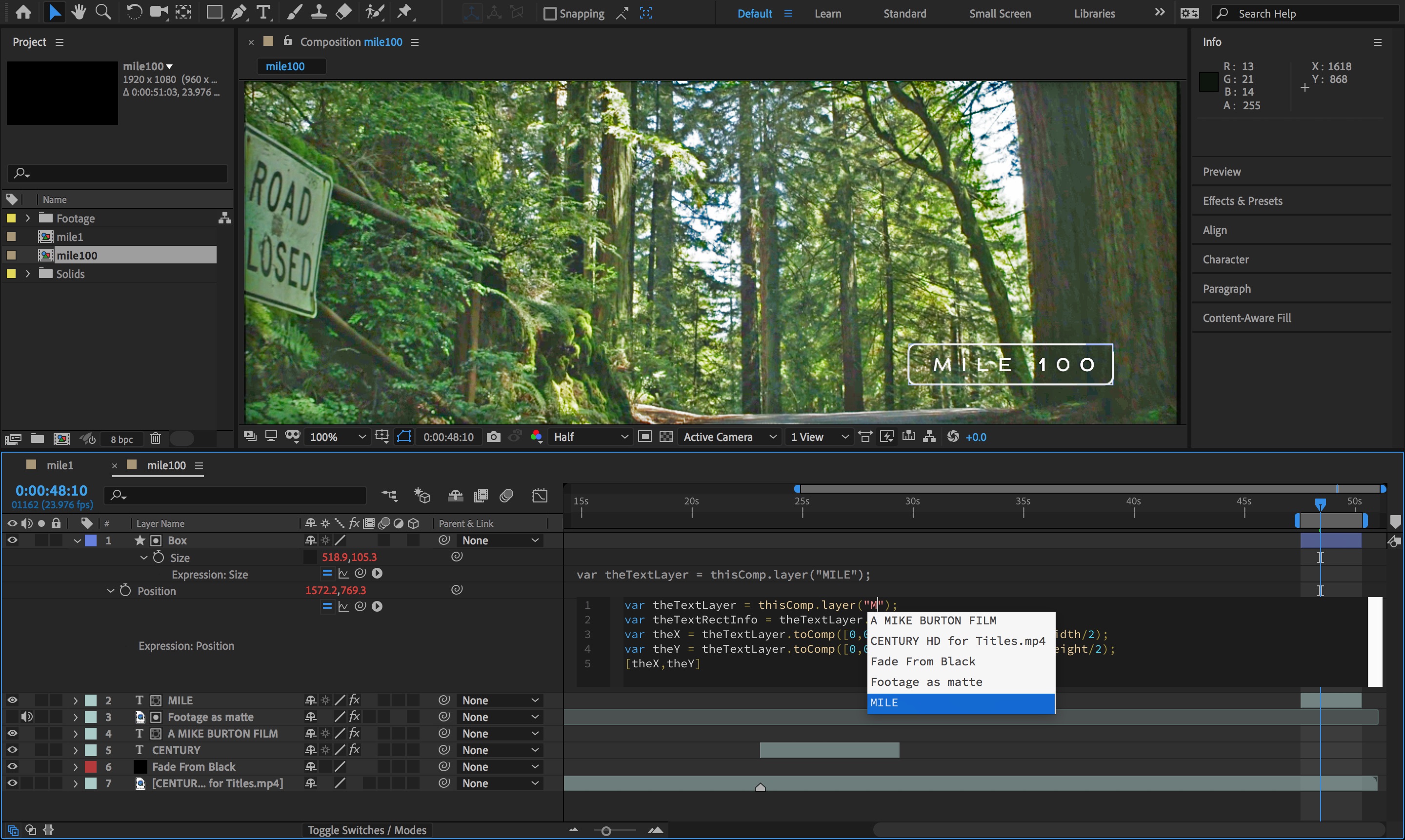 Сколько композиций может быть в одном проекте after effects
