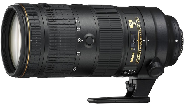 AF-S NIKKOR 70–200mm f/2.8E FL ED VR — cветосильный зум-объектив, он прекрасно подходит для работы с боке, для портретной съёмки, репортажа. Но есть и нюансы — солидные размер и цена. 