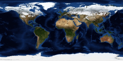 Текстура поверхности Земли (изображение с сайта nasa.gov)