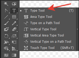 Инструмент Type Tool