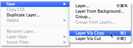 Функция Layer via Copy в категории New