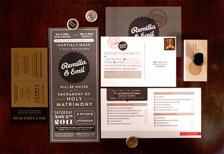 Remilla & Emil Wedding Paper Goods by Remilla Ty