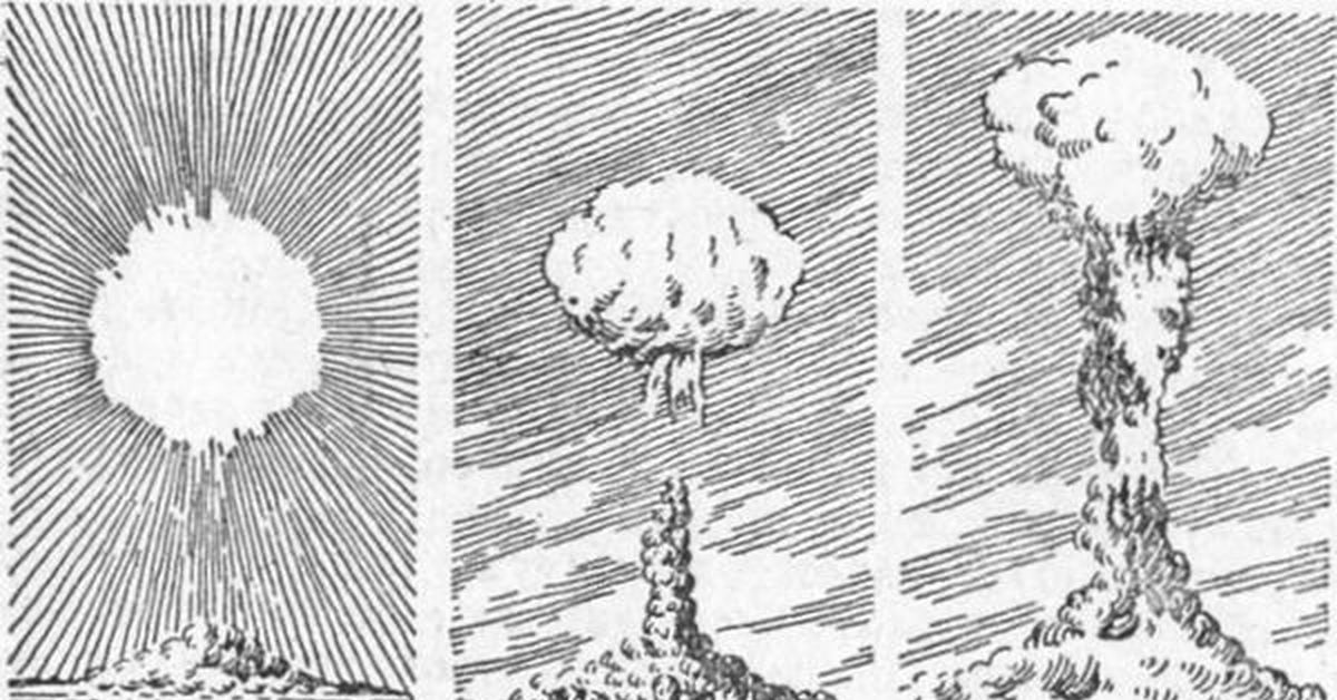 Как нарисовать взрывы во время войны