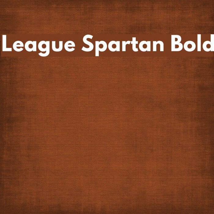 League Spartan Bold Шрифт