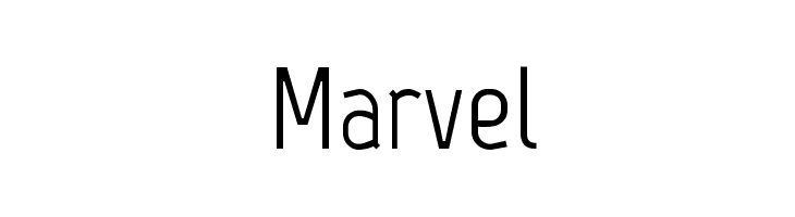 Marvel Шрифта