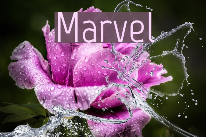 Marvel Шрифта examples