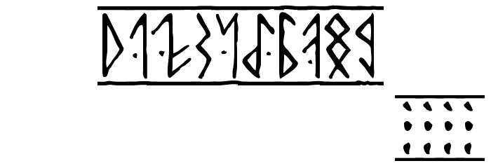 Runic Шрифта ДРУГИЕ символов