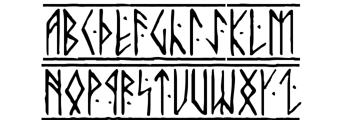 Runic Шрифта строчной