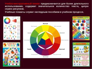 Учебно-инструктивный плакат предназначается для более длительного использован