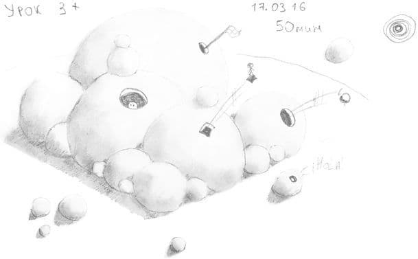 Как научиться рисовать карандашом урок 3_. Шары – вариация карандашом