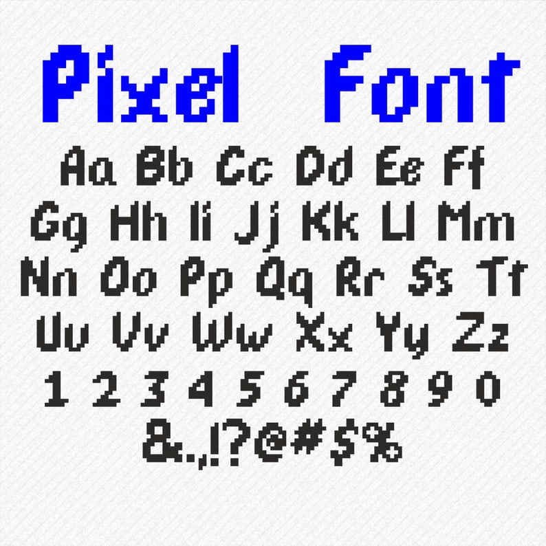 Как называется пиксельный шрифт в алайт моушен