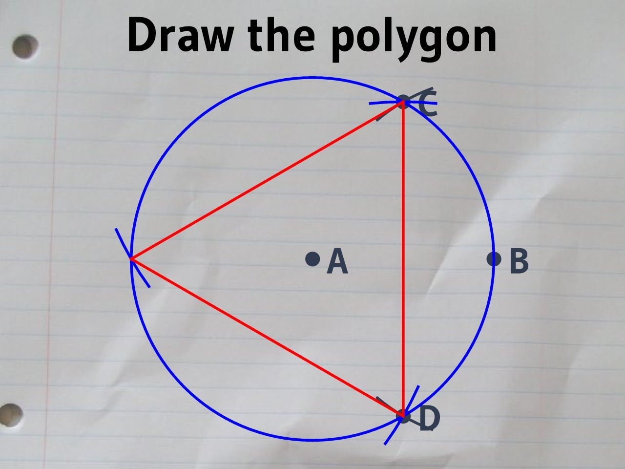 Как нарисовать треугольник циркулем