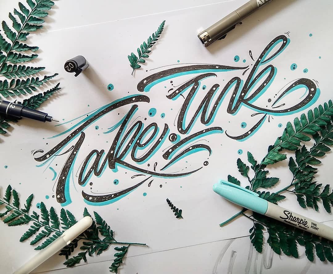 Текст lettering