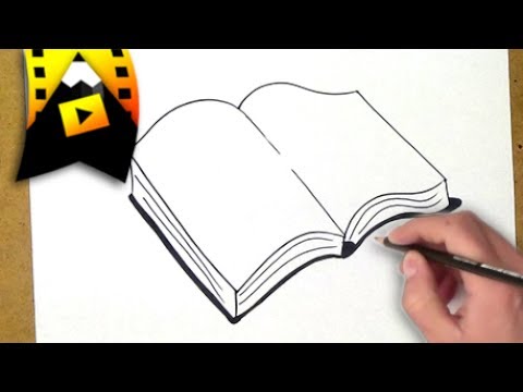 como dibujar un libro 