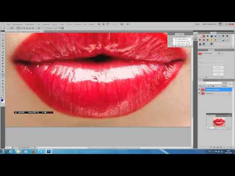 Как изменить цвет губ в photoshop