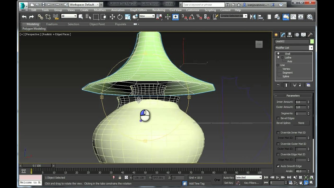 Как из 2d сделать 3d в 3ds max