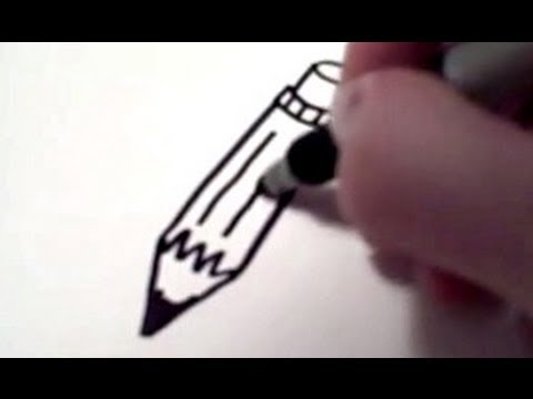 How to Draw a Cartoon Pencil