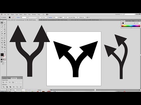 Как рисовать двойные стрелки в иллюстраторе