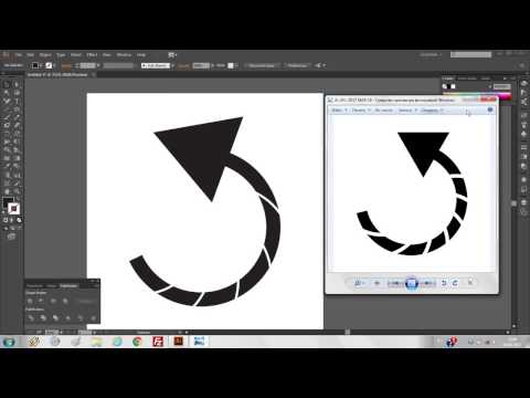 Рисование круговой стрелки в иллюстраторе