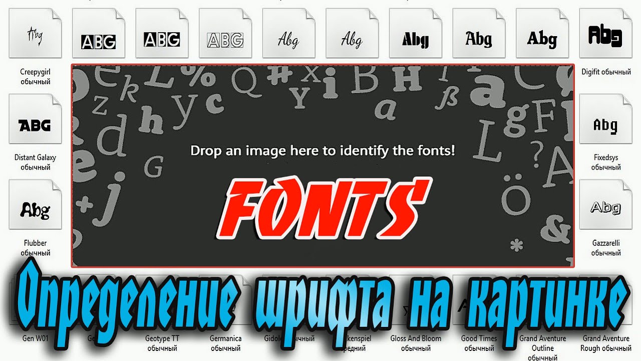 Сайт определяющий шрифты