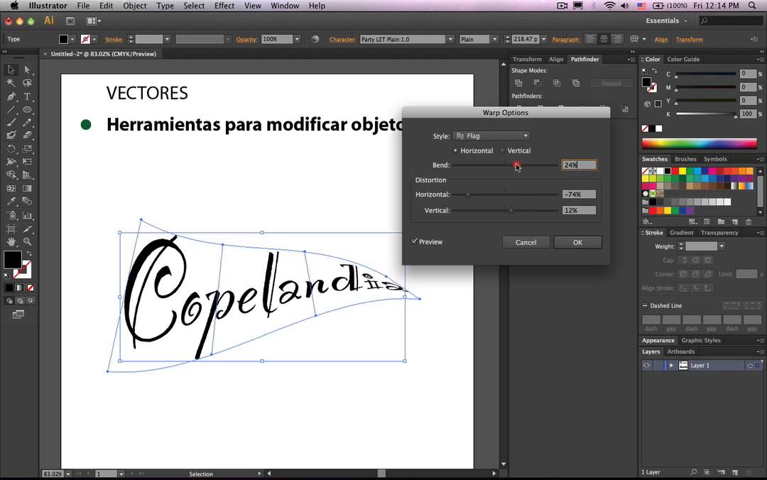 Как редактировать текст в adobe illustrator