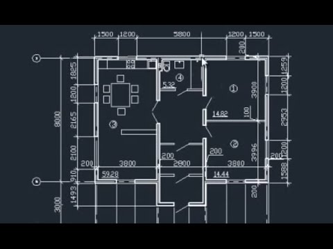 План дома в AutoCAD. Часть 1