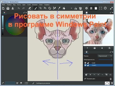 Рисовать в симметрии программа Windows Paint