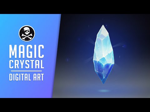 Magic Crystal ● Digital Painting Process ● Photoshop [ SephirothArt ]