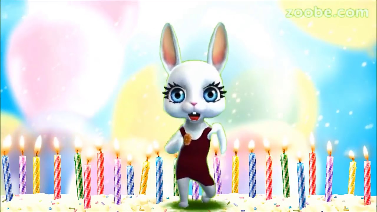 Видео с днем рождения девушке прикольные. Ролик с днем рождения. Видеоролик с днем рождения. Зайка поздравляет. С днём рождения Зайка.