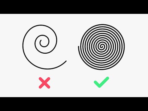 The SECRET to a LINEAR SPIRAL in Illustrator