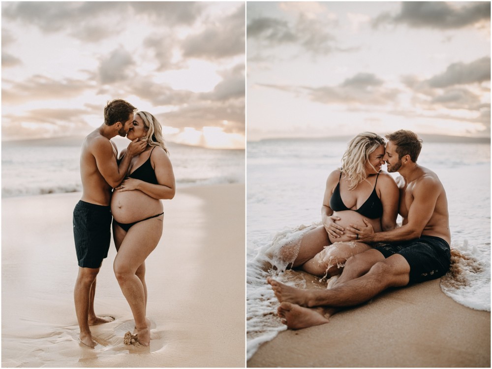 Муж с полненькой женой. Джена Катчер Дрю Катчер. Фотосессия на море беременной с мужем.