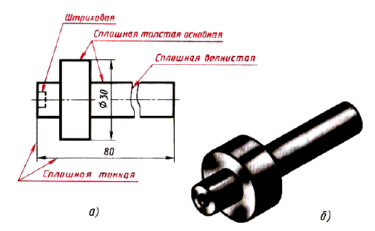 Линия разъема на чертеже