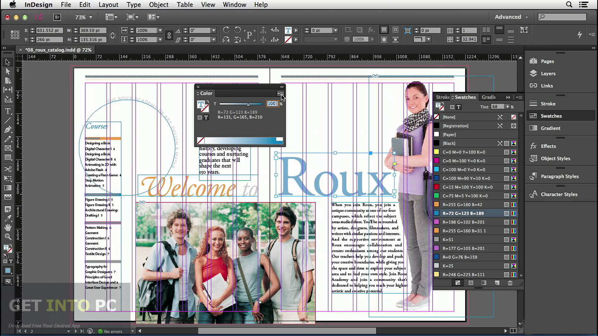 Программа Adobe INDESIGN