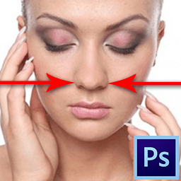 Как уменьшить нос в Фотошопе