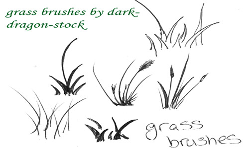 Really Great Set of Grass Photoshop Brushes