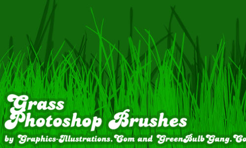 Pleasing Set of Grass Photoshop Brushes