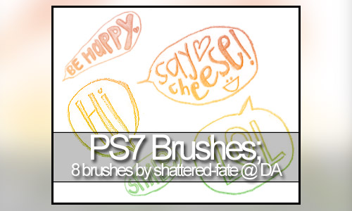 ps brushes speech bubbles