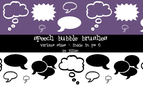 speech bubbles PS brushes