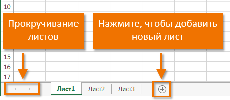 Интерфейс Microsoft Excel