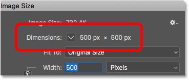 The current pixel art dimensions in Photoshop