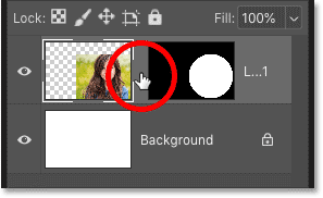 How to relink a layer and a layer mask in Photoshop