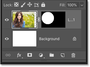 Deleting both the layer and the layer mask in Photoshop