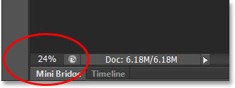 The current zoom level of the document is 24%. Image © 2013 Photoshop Essentials.com