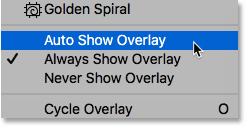 Photoshop Crop Tool tips: The crop overlay display options
