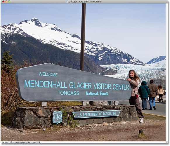 The Mendenhall Glacier Visitor Center. Image © 2010 Steve Patterson, Photoshop Essentials.com