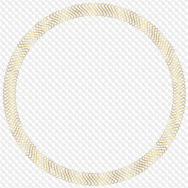 59 PNG, Золотые круглые рамки на прозрачном фоне