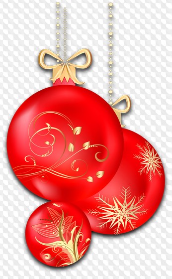 Обновлено: Двести рождественских шаров PNG на прозрачном фоне